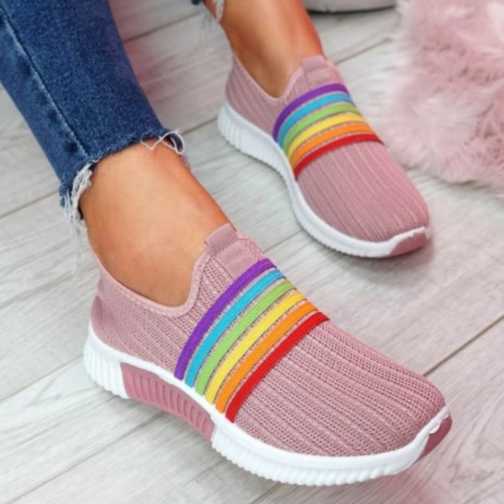 Purple Mesh Casual Shoe